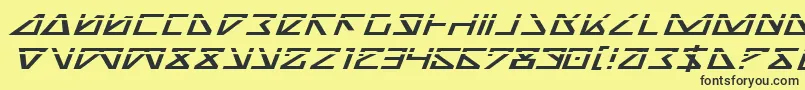 NickTurboExpandedItlas Font – Black Fonts on Yellow Background