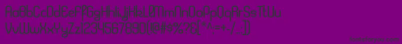 KleptocracyltRegular Font – Black Fonts on Purple Background