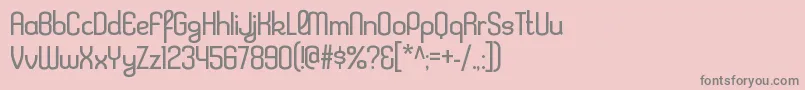 KleptocracyltRegular Font – Gray Fonts on Pink Background