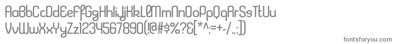 KleptocracyltRegular Font – Gray Fonts on White Background