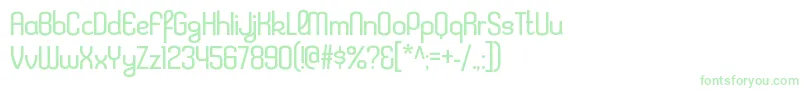 KleptocracyltRegular Font – Green Fonts on White Background