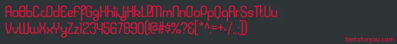 フォントKleptocracyltRegular – 黒い背景に赤い文字