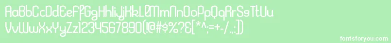 KleptocracyltRegular Font – White Fonts on Green Background