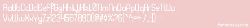 KleptocracyltRegular Font – White Fonts on Pink Background