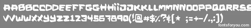 Kalysterine Font – White Fonts on Gray Background