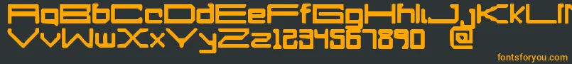 Perfectdrown Font – Orange Fonts on Black Background