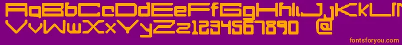 Perfectdrown Font – Orange Fonts on Purple Background