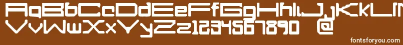フォントPerfectdrown – 茶色の背景に白い文字