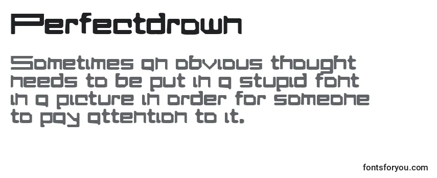 Шрифт Perfectdrown