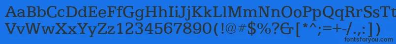 EgyptianTextRegular Font – Black Fonts on Blue Background