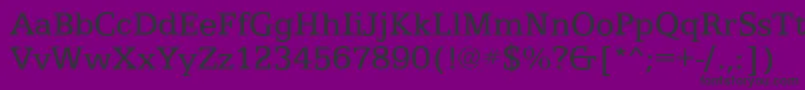 Шрифт EgyptianTextRegular – чёрные шрифты на фиолетовом фоне