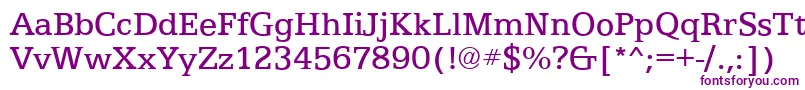 EgyptianTextRegular Font – Purple Fonts on White Background