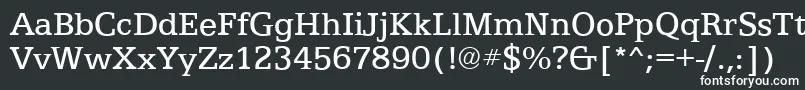 Шрифт EgyptianTextRegular – белые шрифты на чёрном фоне