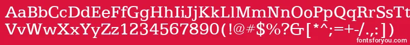 EgyptianTextRegular Font – White Fonts on Red Background