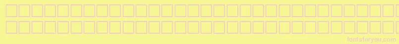 InclineRegular Font – Pink Fonts on Yellow Background