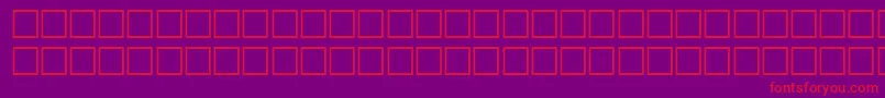 フォントInclineRegular – 紫の背景に赤い文字