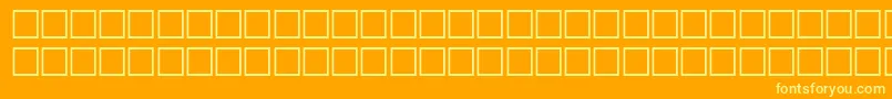 InclineRegular Font – Yellow Fonts on Orange Background