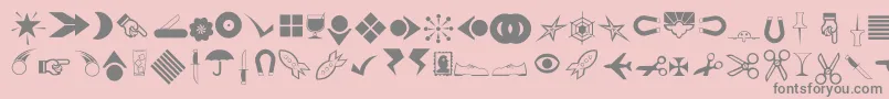 Rsbillsdng Font – Gray Fonts on Pink Background