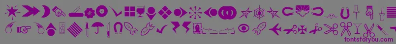 Rsbillsdng Font – Purple Fonts on Gray Background