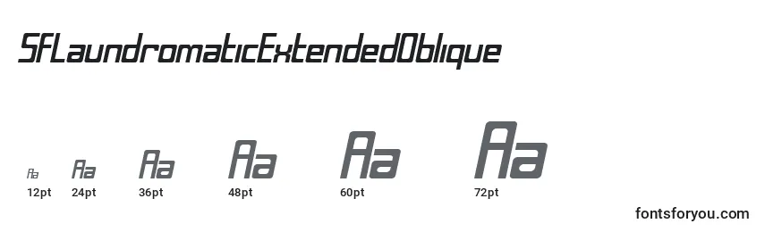 SfLaundromaticExtendedOblique Font Sizes