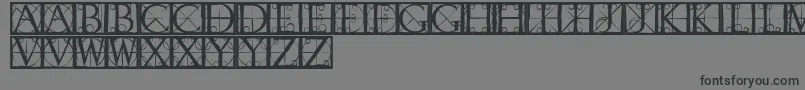Police Capsrandomishbricks – polices noires sur fond gris