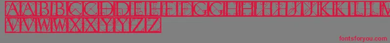 fuente Capsrandomishbricks – Fuentes Rojas Sobre Fondo Gris