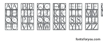Capsrandomishbricks Font