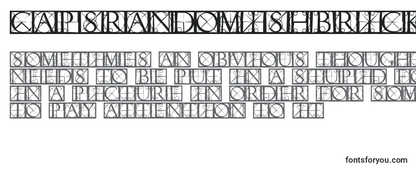 Capsrandomishbricks Font
