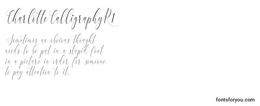 CharlotteCalligraphyR1 Font