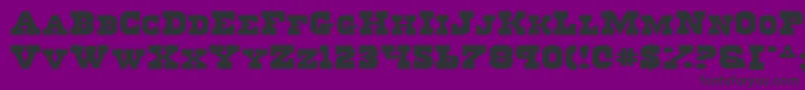 RegulatorsExpanded Font – Black Fonts on Purple Background