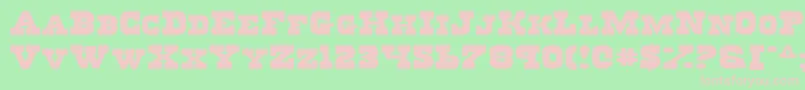 RegulatorsExpanded Font – Pink Fonts on Green Background