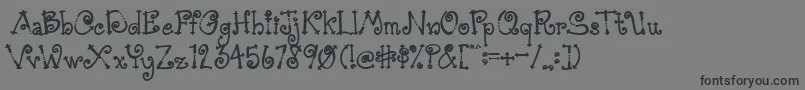 AustieBostSimpleSimon Font – Black Fonts on Gray Background