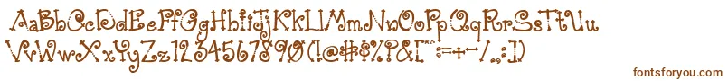Шрифт AustieBostSimpleSimon – коричневые шрифты