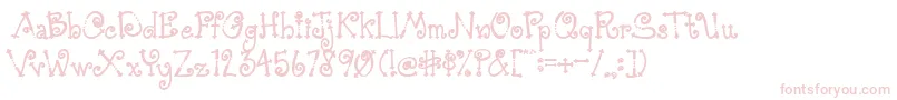AustieBostSimpleSimon Font – Pink Fonts on White Background