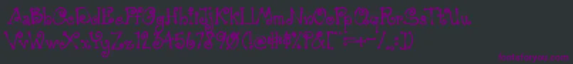 AustieBostSimpleSimon Font – Purple Fonts on Black Background