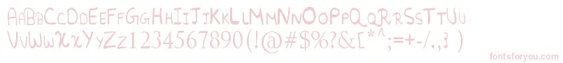 フォントRandomFont. – ピンクのフォント