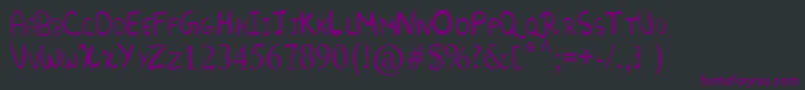 RandomFont.-fontti – violetit fontit mustalla taustalla
