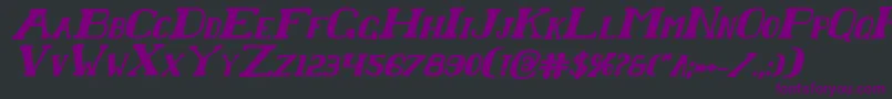 ChardinDoihleBoldItalic Font – Purple Fonts on Black Background