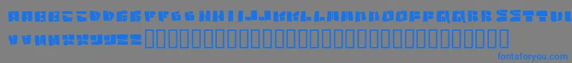 Copycut ffy Font – Blue Fonts on Gray Background