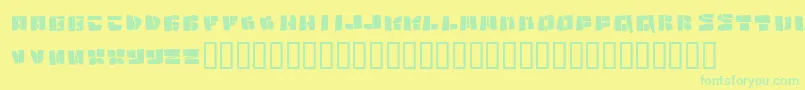En savoir plus sur la police Copycut ffy Police Copycut ffy – polices vertes sur fond jaune
