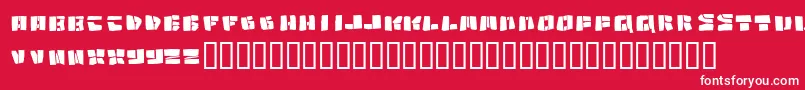Copycut ffy Font – White Fonts on Red Background