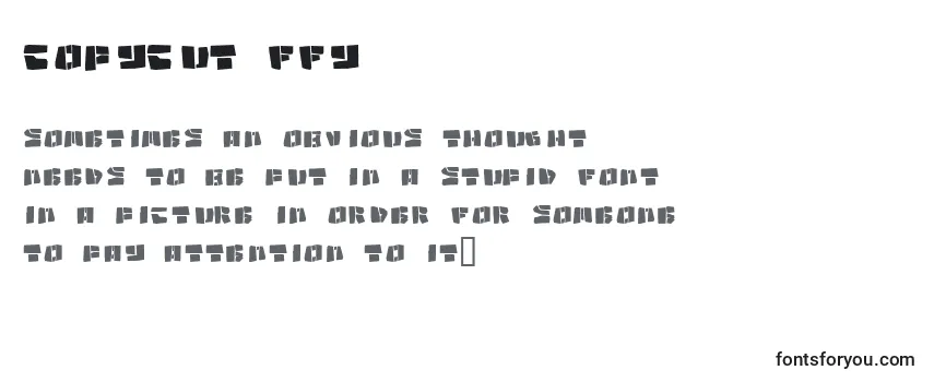 Обзор шрифта Copycut ffy
