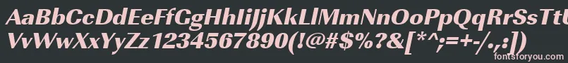 UrwimperialtultbolOblique Font – Pink Fonts on Black Background