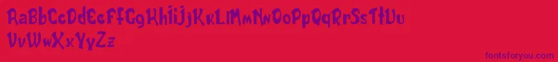 En savoir plus sur la police DailyBoldDemo Police DailyBoldDemo – polices violettes sur fond rouge