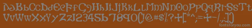 More about Gothic Font Gothic Font – Gray Fonts on Brown Background