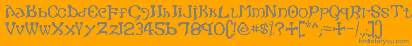 Подробнее о шрифте Gothic Шрифт Gothic – серые шрифты на оранжевом фоне