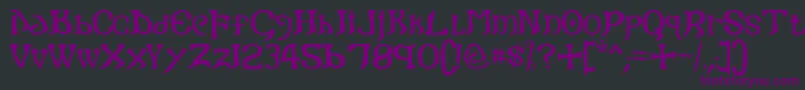 Gothic Font – Purple Fonts on Black Background