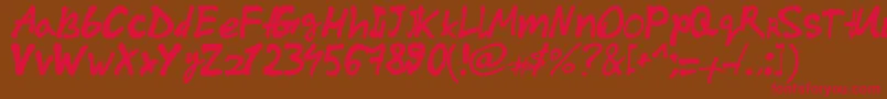 DarthEmil Font – Red Fonts on Brown Background