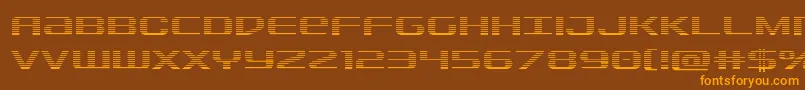 Sdfgrad Font – Orange Fonts on Brown Background