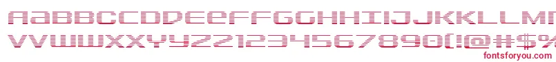 フォントSdfgrad – 白い背景に赤い文字